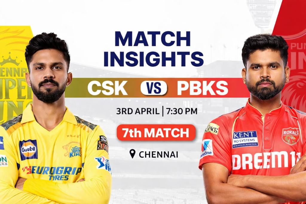 IPL 2026 में चेन्नई सुपर किंग्स और पंजाब किंग्स का चेपॉक में मुकाबला, धोनी नहीं खेलेंगे